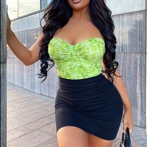 NEW Fashion Nova Melanie Mini Skirt-Black size S